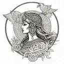 isis goddess tattoo design idea