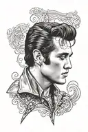 Elvis Presley tattoo design idea
