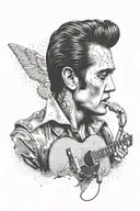 Elvis Presley tattoo design idea
