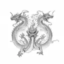 Dragon tattoo design idea