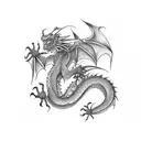 Dragon tattoo design idea