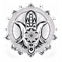 Hamsa Symbol tattoo design idea