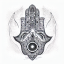 Hamsa Symbol tattoo design idea