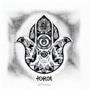 Hamsa Symbol tattoo design idea