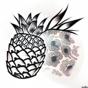 Pineapple tattoo design idea