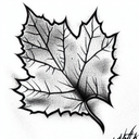 Maple Leaf tattoo design idea