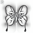 Butterfly tattoo design idea