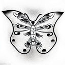Butterfly tattoo design idea