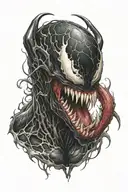 venom tattoo design idea