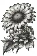 daisy tattoo design idea