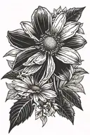 daisy tattoo design idea
