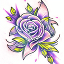 Lavender tattoo design idea