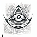 Evil Eye tattoo design idea