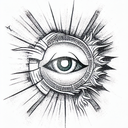 Evil Eye tattoo design idea