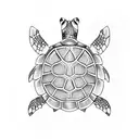 Turtle tattoo design idea