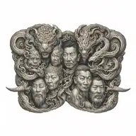 asian tattoo design idea