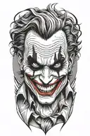 joker tattoo design idea