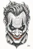 joker tattoo design idea
