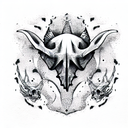 Triceratop Skull tattoo design idea