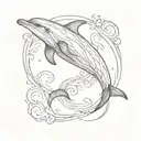 dolphin tattoo design idea