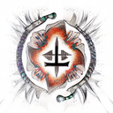 Ankh Symbol tattoo design idea