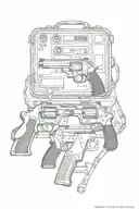 gun tattoo design idea