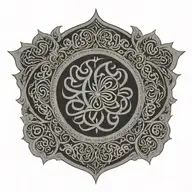 arabic tattoo design idea