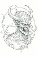 demon tattoo design idea