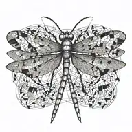 dragonfly tattoo design idea