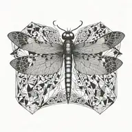 dragonfly tattoo design idea