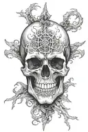 skull tattoo design idea