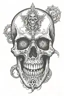 skull tattoo design idea