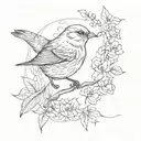 bird tattoo design idea
