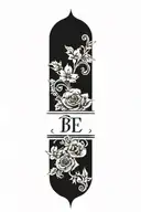 lettering tattoo design idea