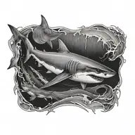 shark tattoo design idea