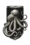 kraken tattoo design idea