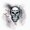 Skull tattoo design idea