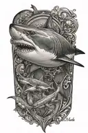 shark tattoo design idea