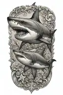 shark tattoo design idea