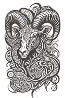 aries tattoo design idea