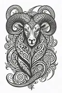 aries tattoo design idea
