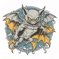 bat tattoo design idea