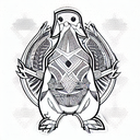 Turkey Warrior tattoo design idea