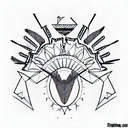 Turkey Warrior tattoo design idea