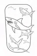 shark tattoo design idea