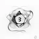 Dice tattoo design idea