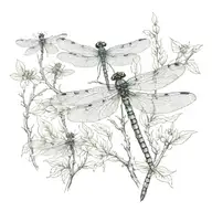 dragonfly tattoo design idea