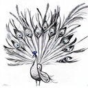 Peacock tattoo design idea