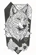 wolf tattoo design idea