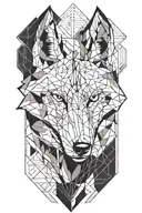 wolf tattoo design idea